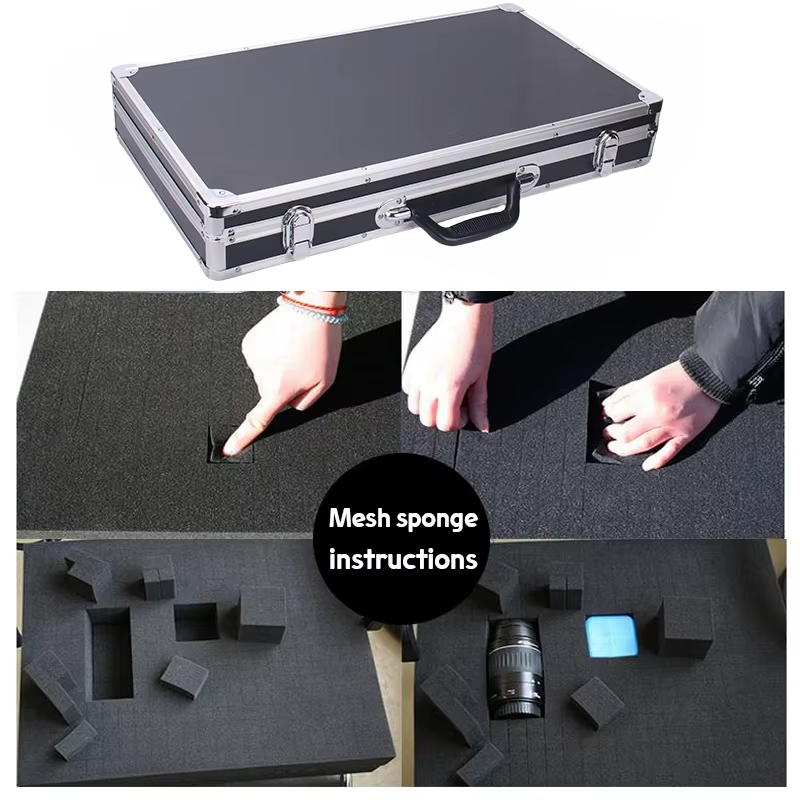 Boîte à outils mallette d'équipement en aluminium