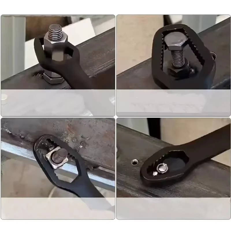 Clé universelle à Double extrémité, clé de réparation d'écrous à vis auto-serrant de 3 à 17mm, clé à cliquet à Double tête réglable 1 pièce