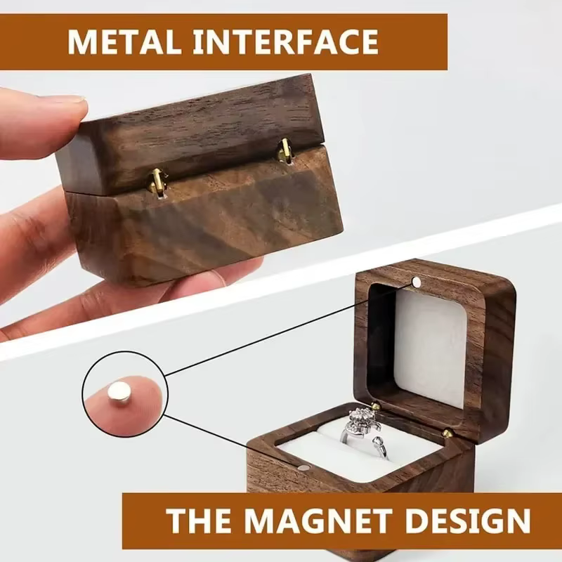 Boîte à bijoux en bois vierge