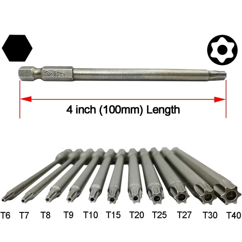 Jeu d'embouts de tournevis à tête Torx magnétique