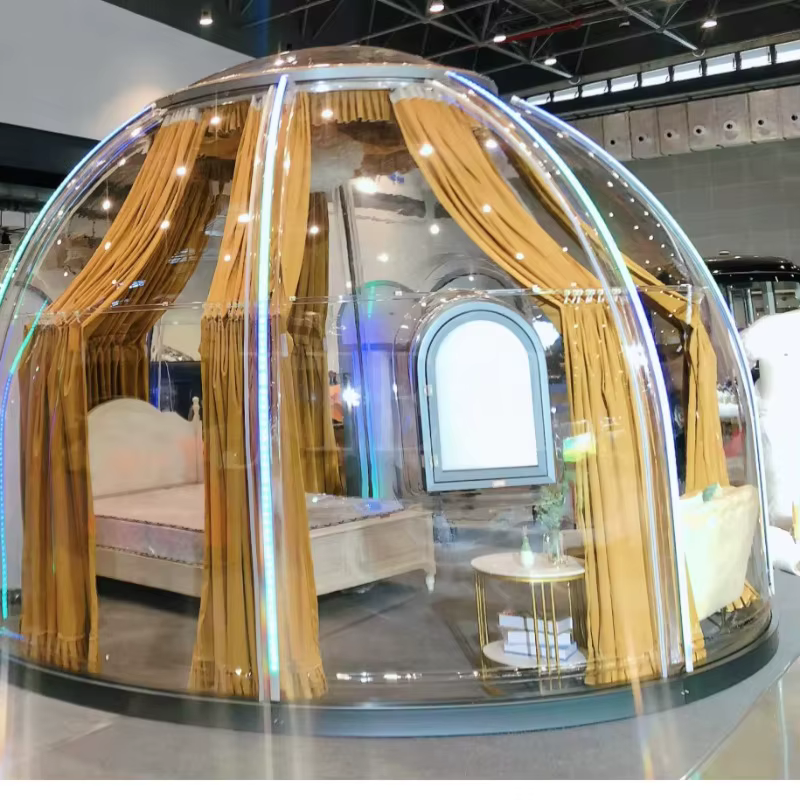 Tente Dôme en PVC Personnalisée pour Glamping Extérieur et Hôtels, Vente en Gros Usine, Toutes Saisons