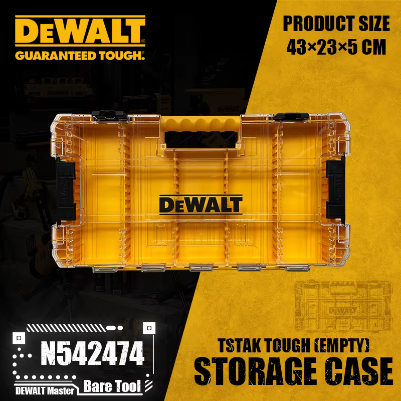 DEWALT N 542474 DT70839 grand boîtier robuste vide tournevis embout pièces boîte de rangement accessoires pour outils