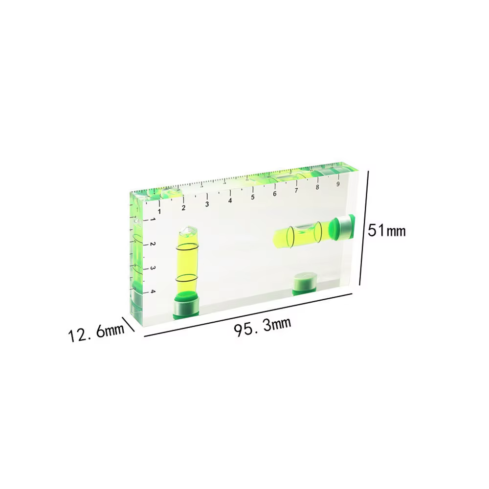 Niveau magnétique bidirectionnel transparent de haute précision bulle Mini
