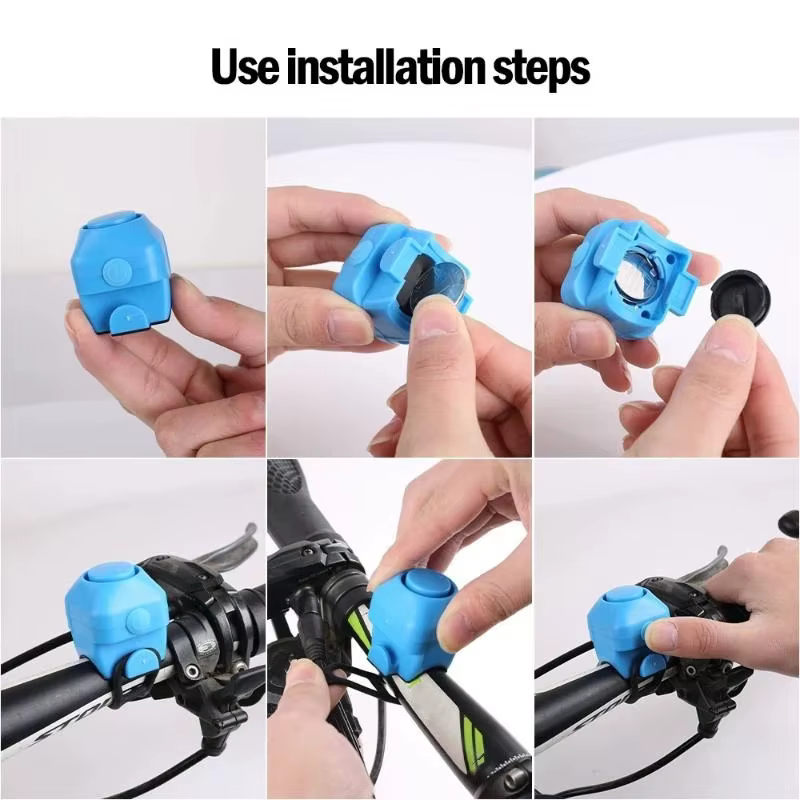 Klaxon électronique pour vélo, 130 Db, avertisseur de sécurité, sonnette électrique, sirène de police, alarme pour guidon de vélo, accessoires de cyclisme