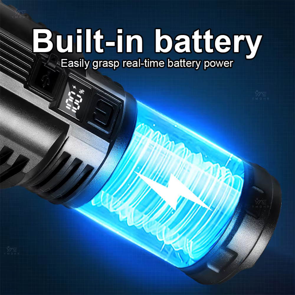 Lampe torche 90000LM longue portée
