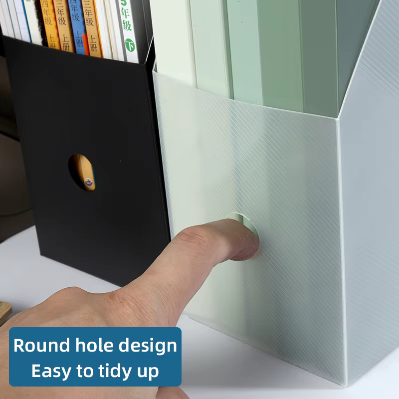 Dossier A4 Vertical de stockage de fichiers de bureau pliable Simple avec boîte à Inserts grande capacité 9 choix de couleurs