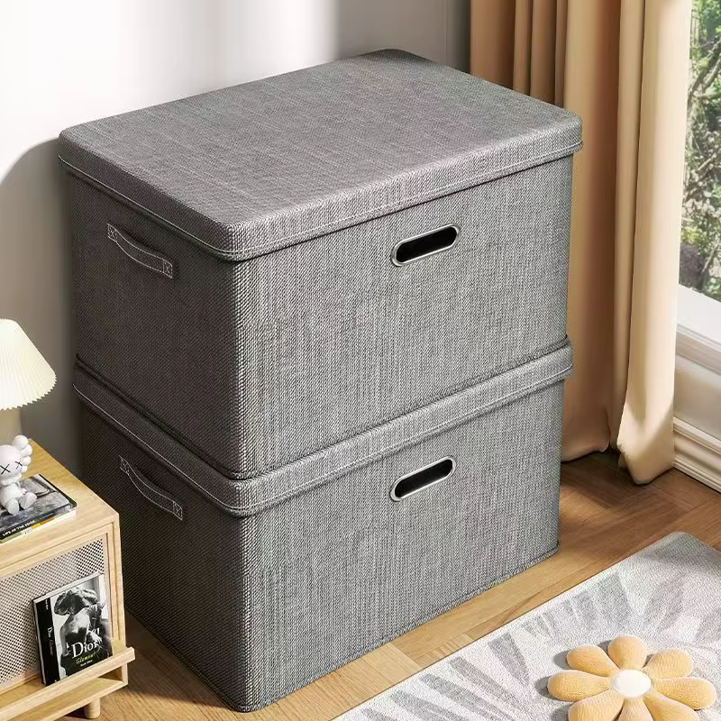 Boîte de rangement pliable en tissu pour vêtements