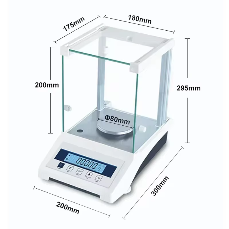 Balance analytique 0.1mg précision électronique avec écran LCD Machine de pesage numérique