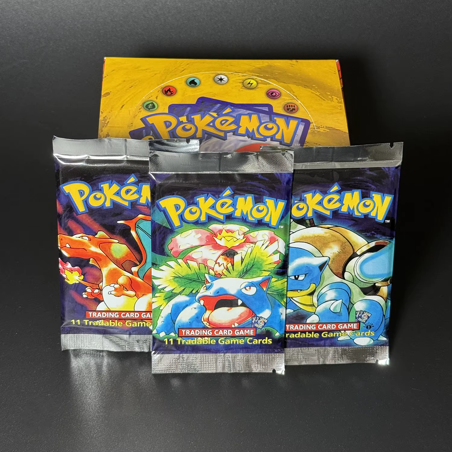 PTCG cartes proxy Booster 36 paquets/boîte ensemble de Base cartes Pokemon TCG carte à collectionner faite maison 1ST édition ensemble de Base jouet cadeaux PTCG