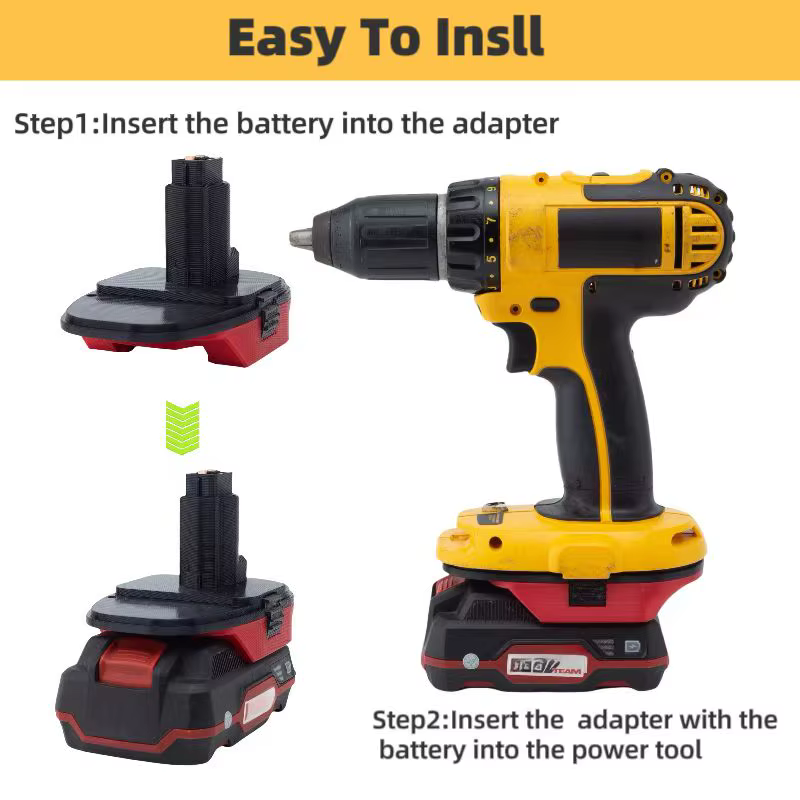 Pour adaptateur Parkside vers Dewalt