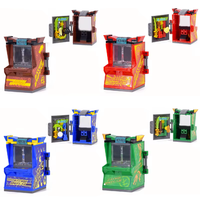 Ninja rétro Mini Console de jeu d'arcade blocs de construction KAI JAY ZANE modèle briques enfants Kits cadeau pour les enfants