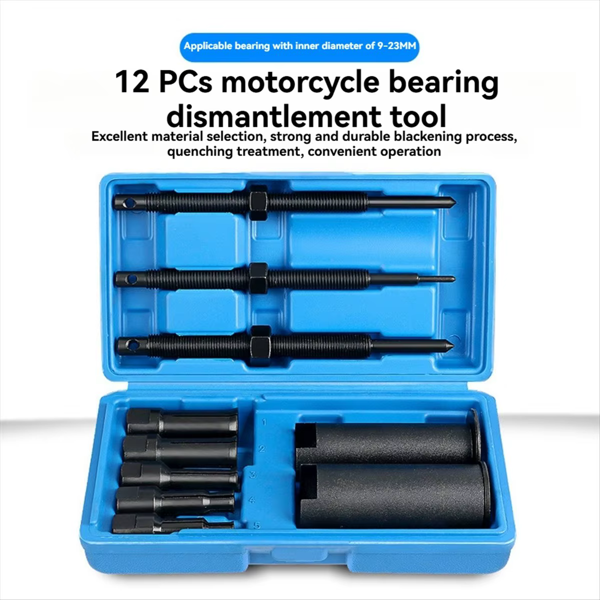 *ABDH Kit de retrait de roulement intérieur de moto Kit d'extracteur