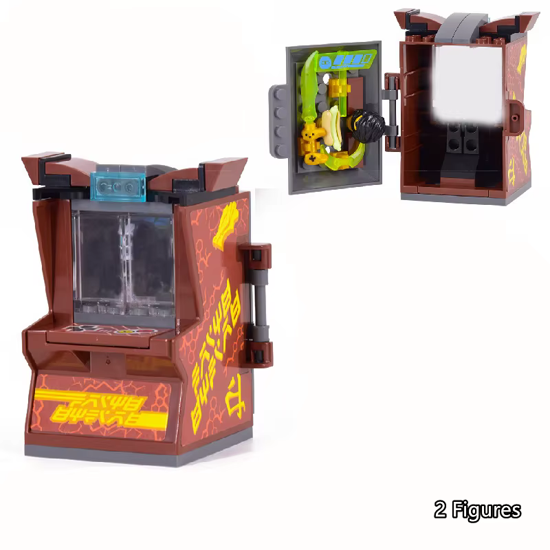 Ninja rétro Mini Console de jeu d'arcade blocs de construction KAI JAY ZANE modèle briques enfants Kits cadeau pour les enfants