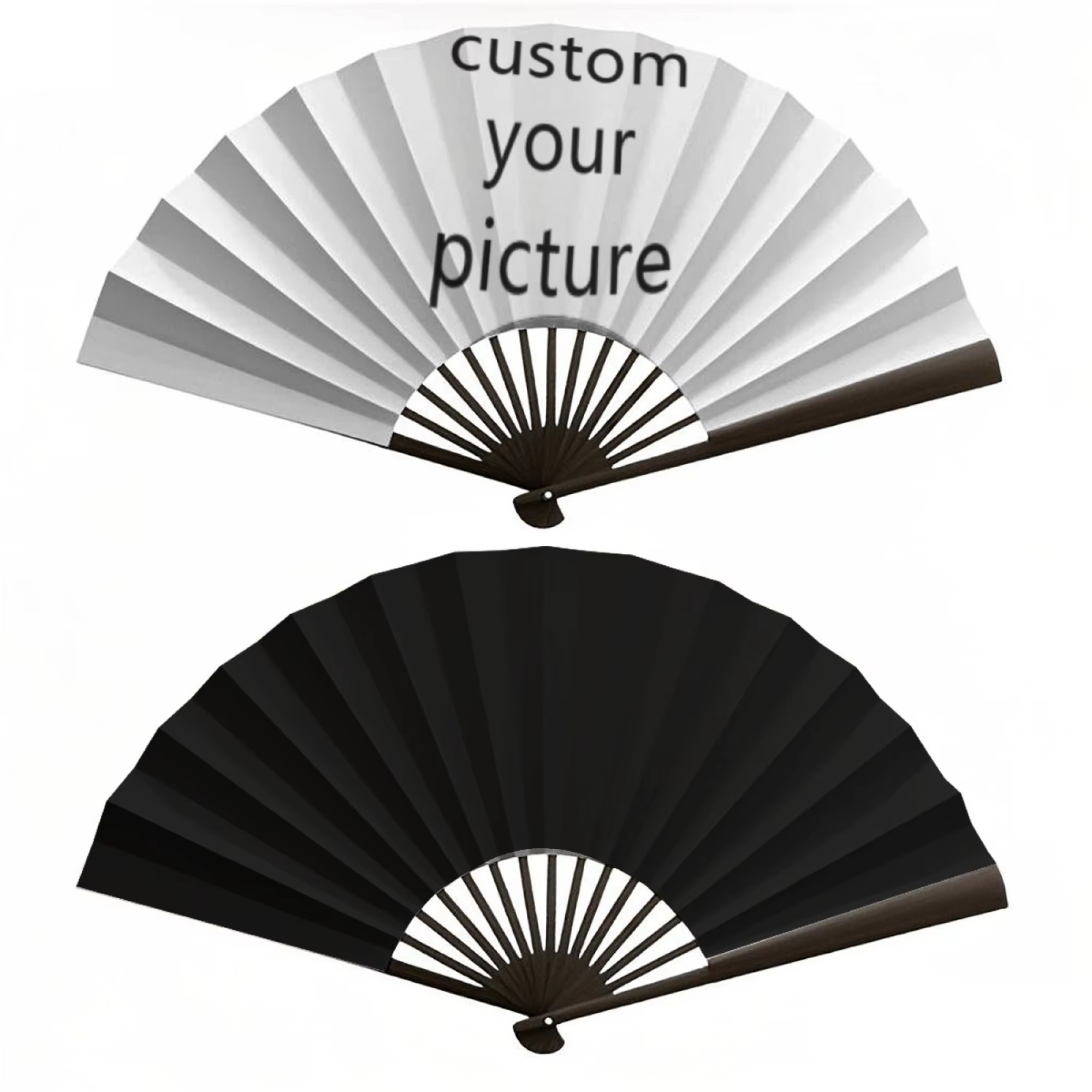 Éventail pliant personnalisé - Un éventail pliant à tenir à la main avec un design personnalisé. Style classique. Convient comme accessoire pour des scénarios tels que…