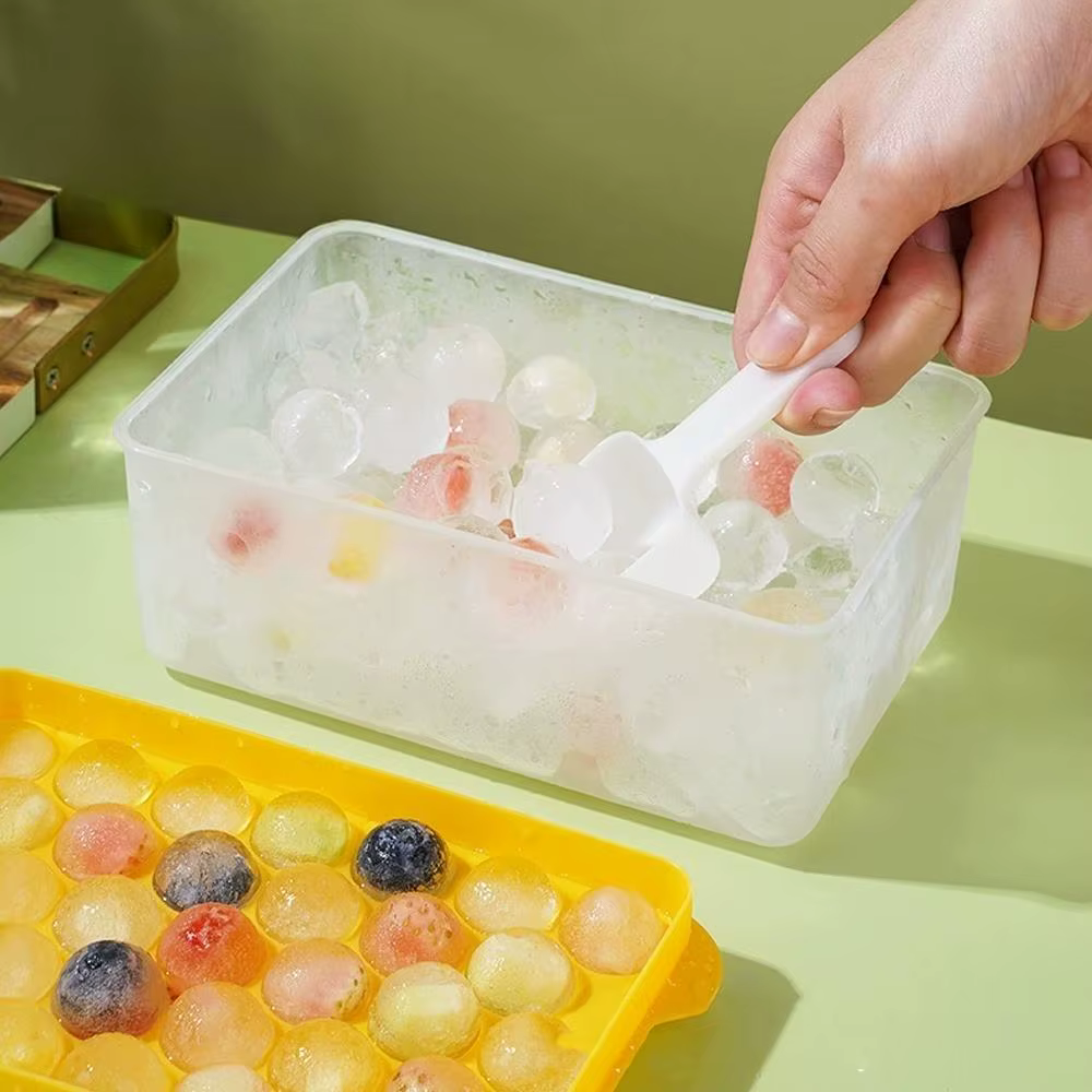Bac à glaçons avec couvercle et boîte de rangement