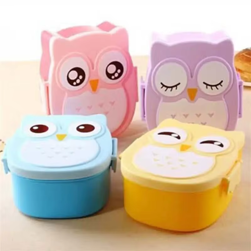 Boîte à déjeuner Portable en plastique pour enfants étudiants
