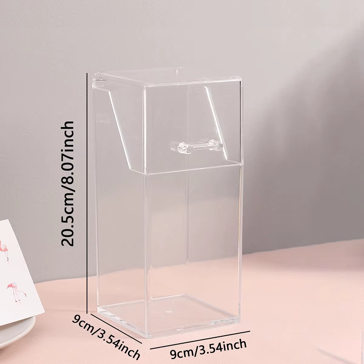 Boîte de rangement pour pinceaux de maquillage, simple et transparente, support de rangement multifonctionnel pour pinceaux de maquillage, simple, durable et pratique