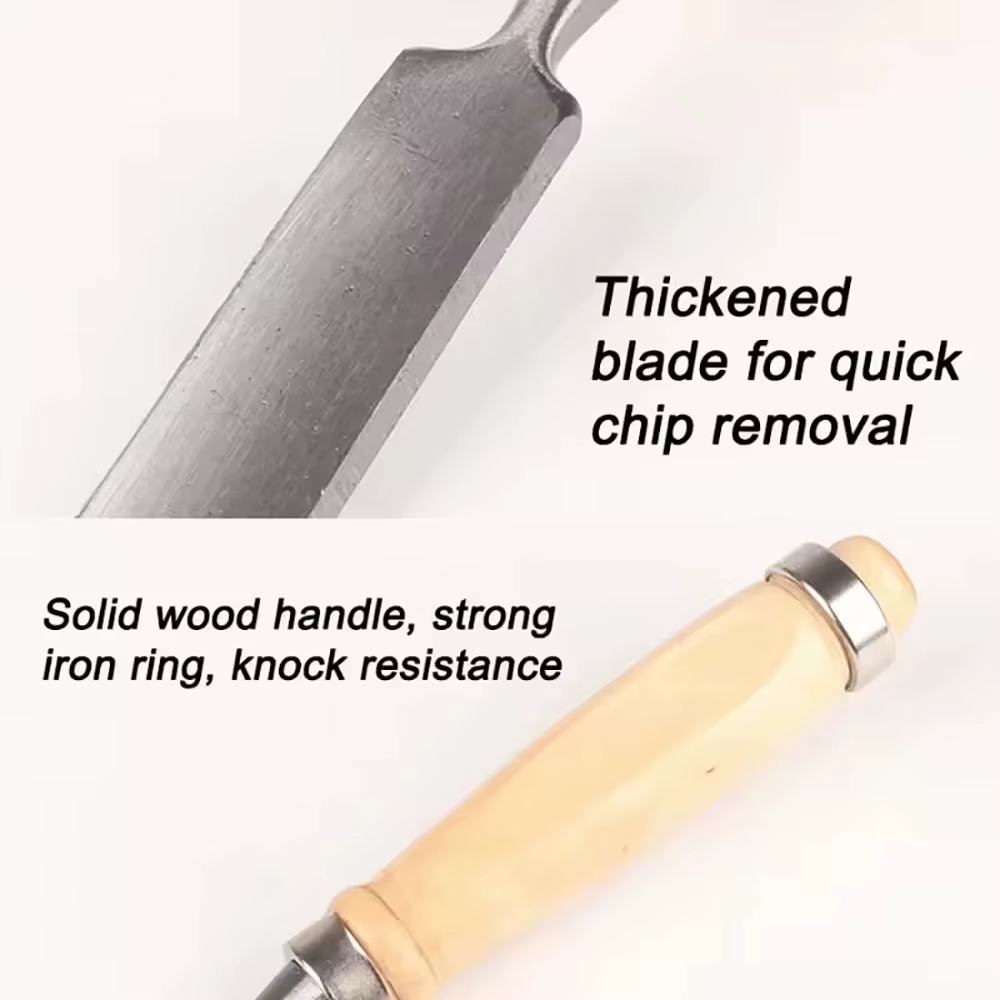 Jeu de ciseaux à découper le bois 6/12/18/24mm 4 pièces charpentier professionnel équipé d'outils ergonomiques de