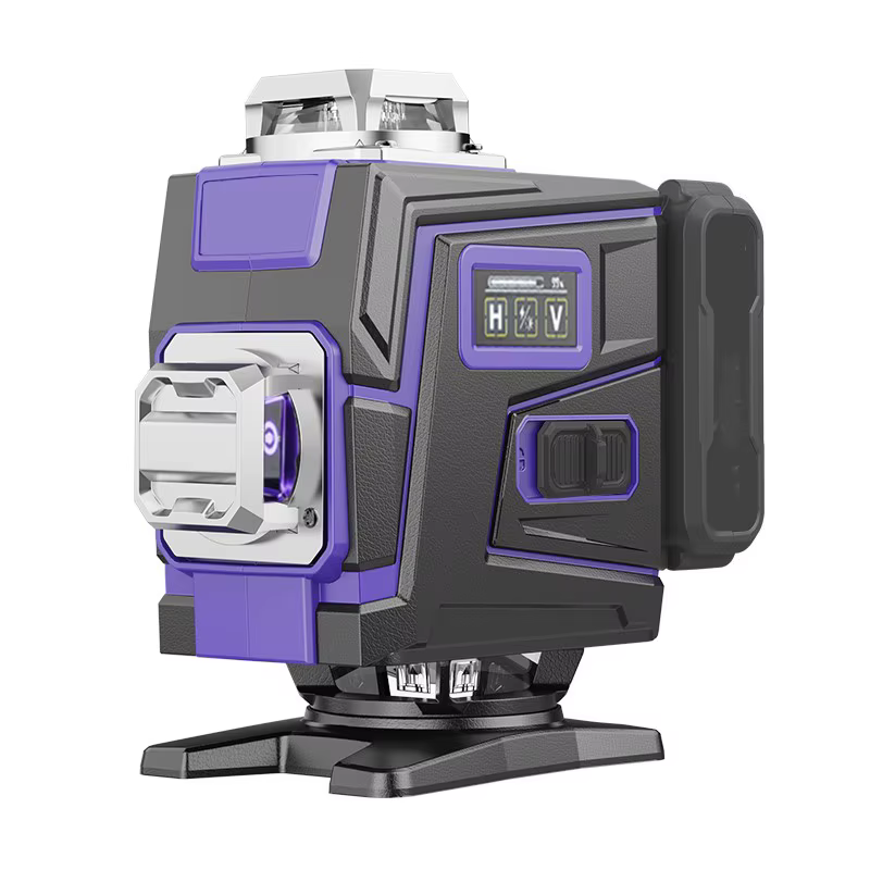 Niveau Laser 12/16 lignes 3D/4D ligne violette auto-nivelante 360 ​​rotation horizontale verticale