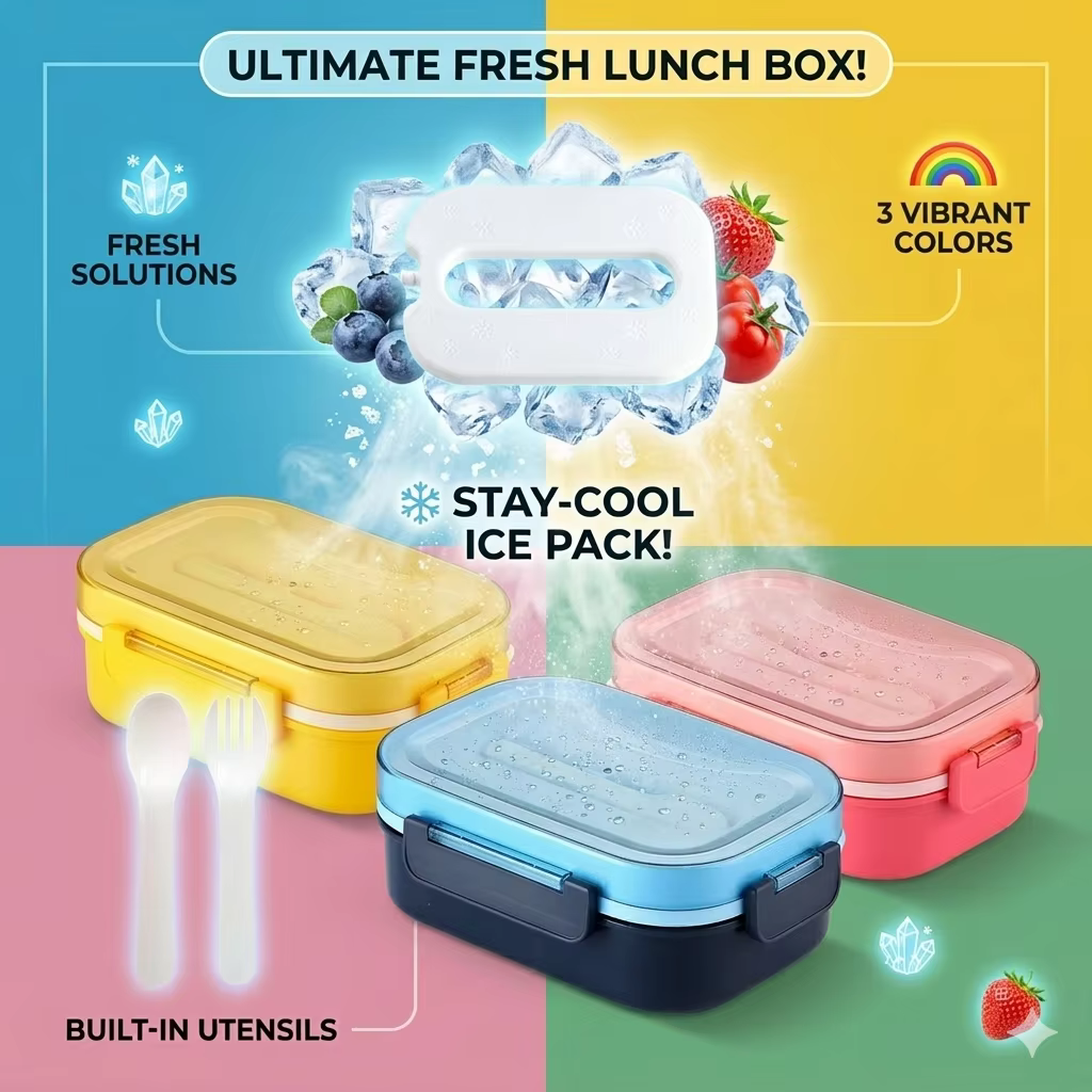 Pack de glace boîte à Bento séparation de Sauce