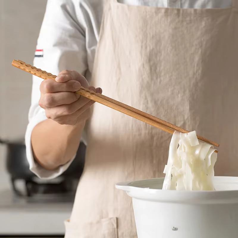 Baguettes longues en bois de style chinois