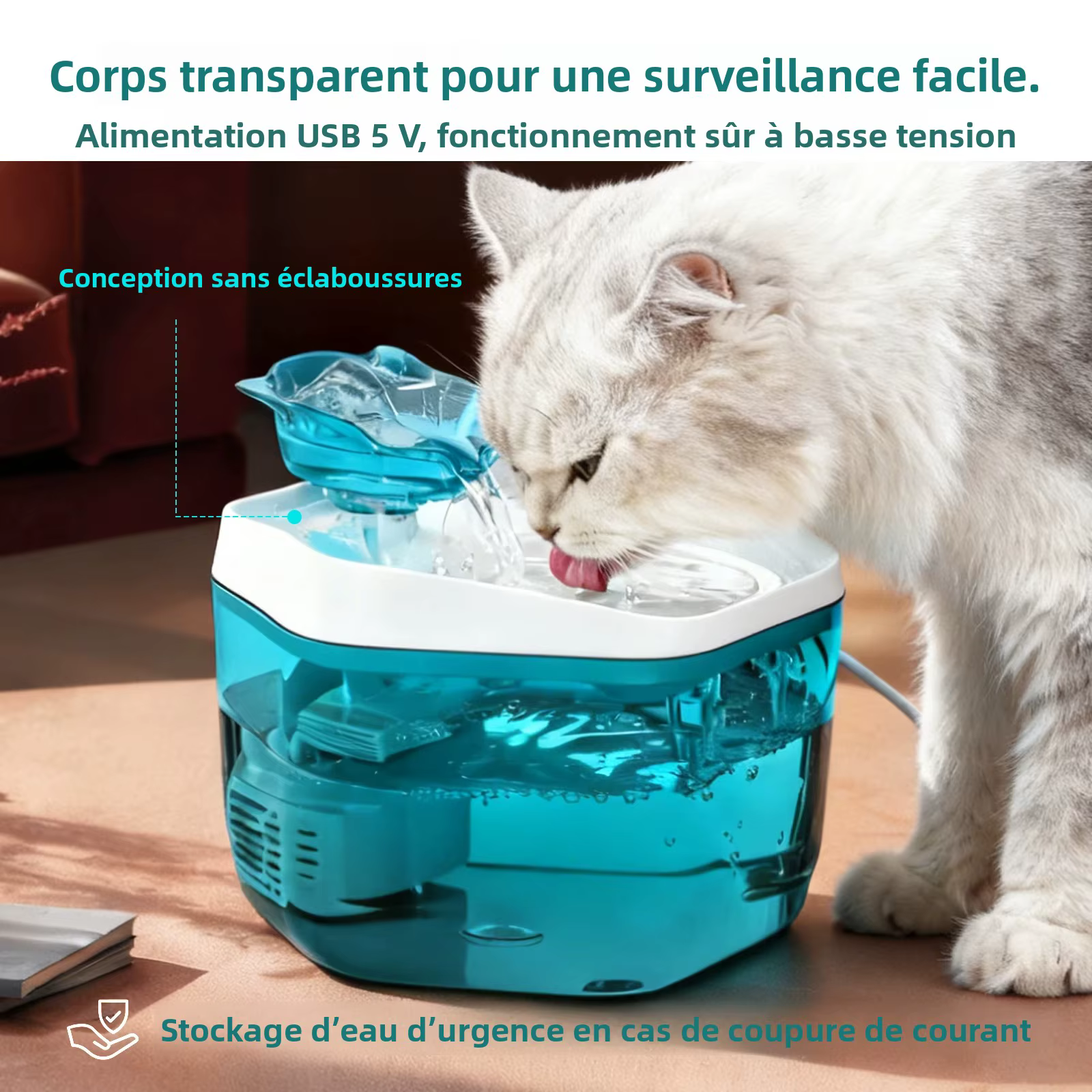 Fontaine pour chat 1, 2 l/42