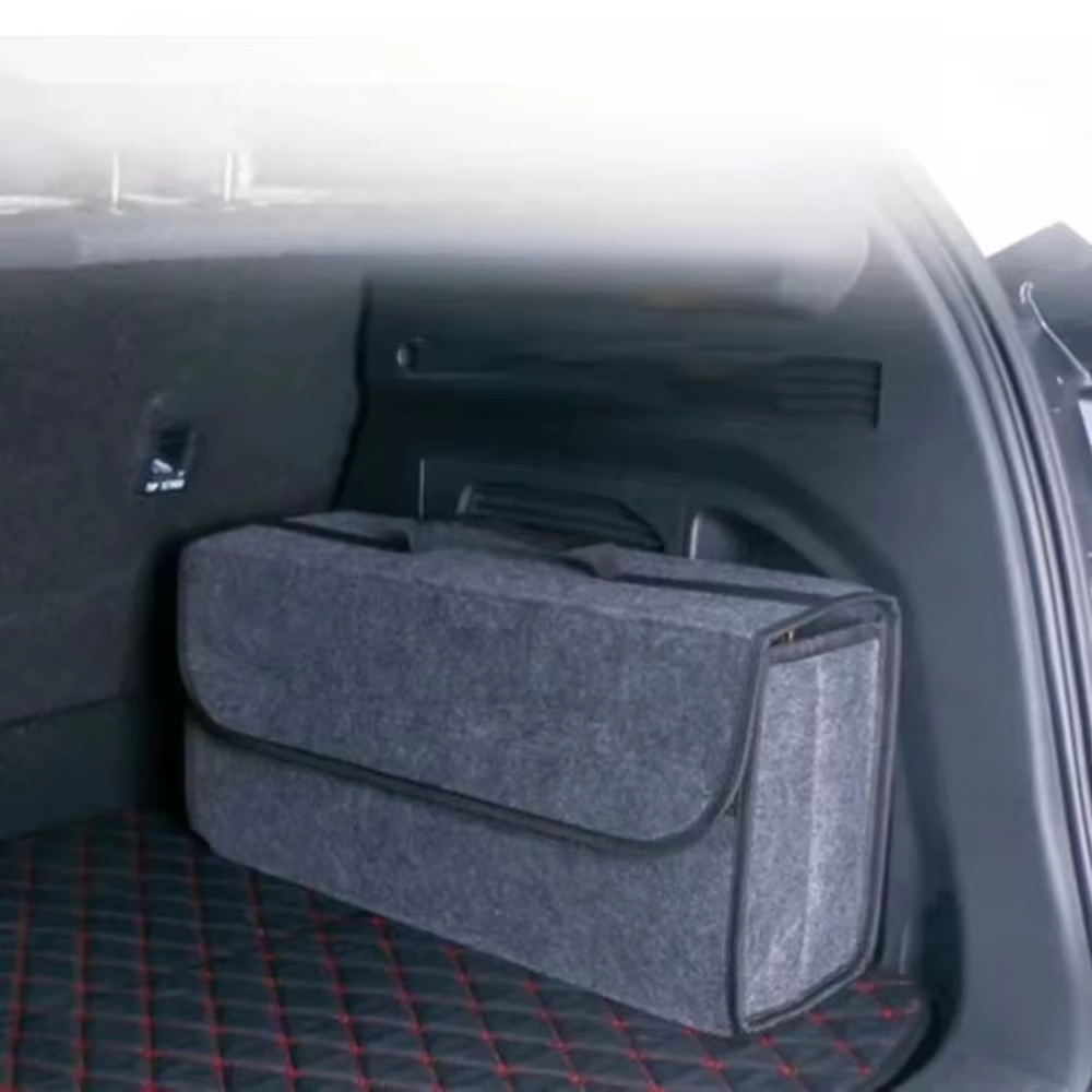 Boîte de rangement en feutre pour voiture