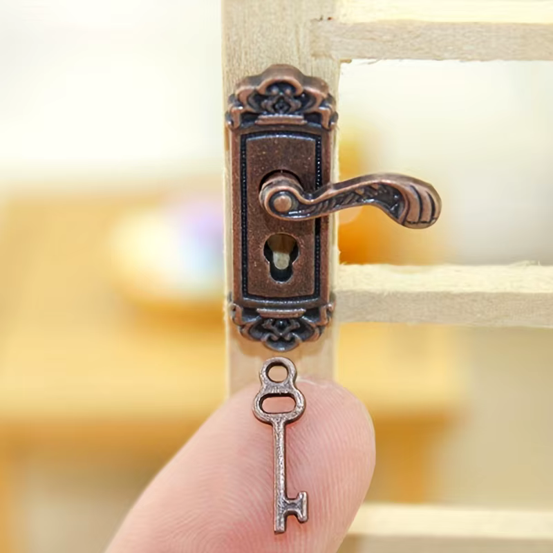 Ensemble de clés de serrure de maison de style rétro
