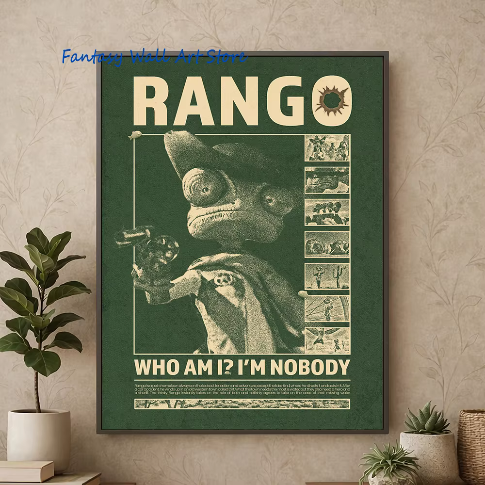 Affiche de film inspirée de Rango