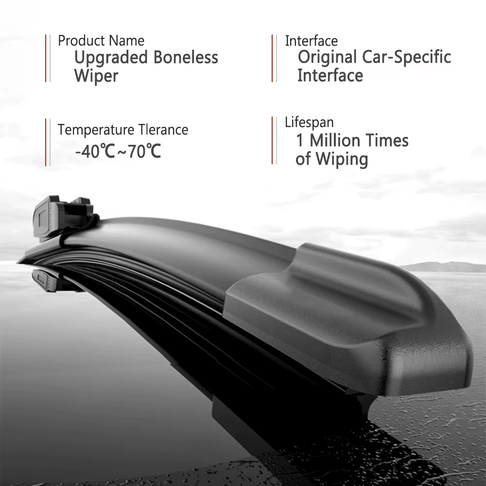 Pour Toyota Aygo AB10/AB20/AB30 2005-2014 – Balais d'essuie-glace avant silencieux et durables compatibles – Accessoires de pare-brise automobile