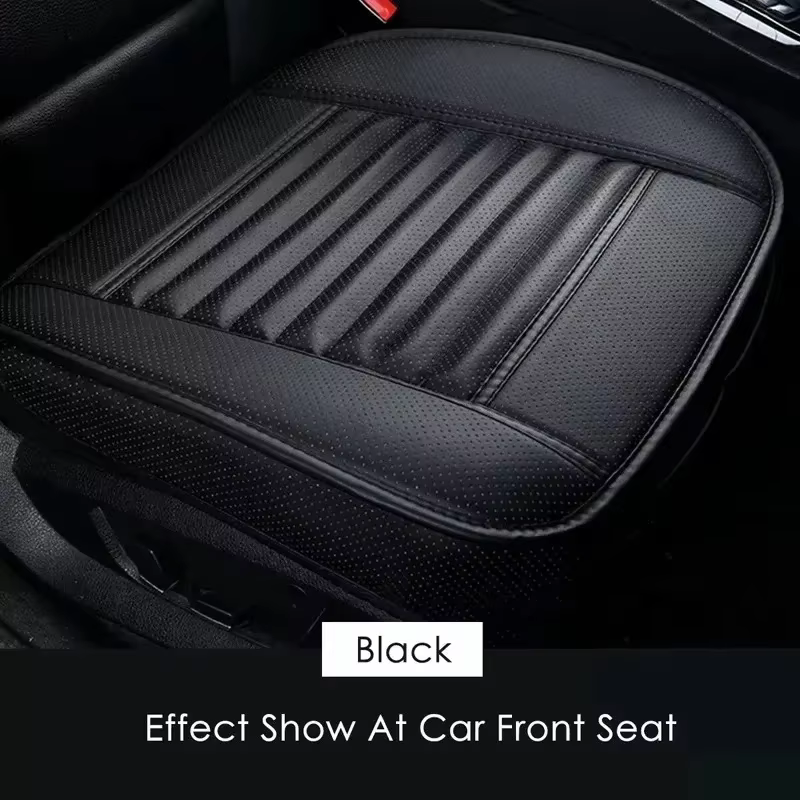 Housse de siège de voiture universelle, tapis respirant en cuir PU pour coussin de chaise automobile, housse de siège avant de voiture, tapis antidérapant quatre saisons