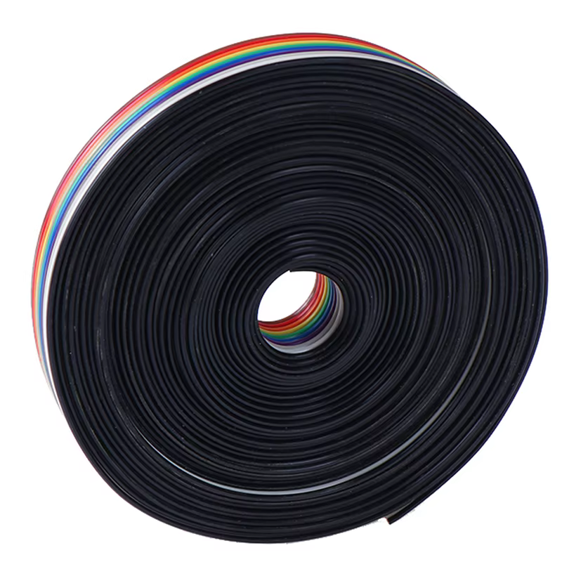 5 mètres 10P câble ruban câble 10 voies câble plat couleur arc-en-ciel ruban câble fil 5M