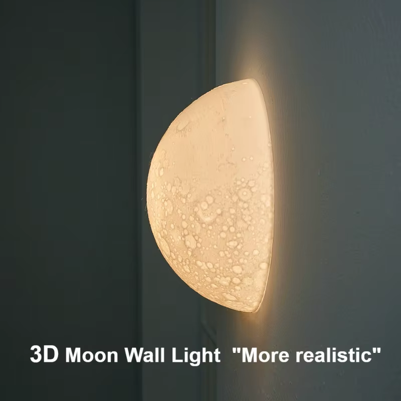 Plafonnier lunaire demi-cercle