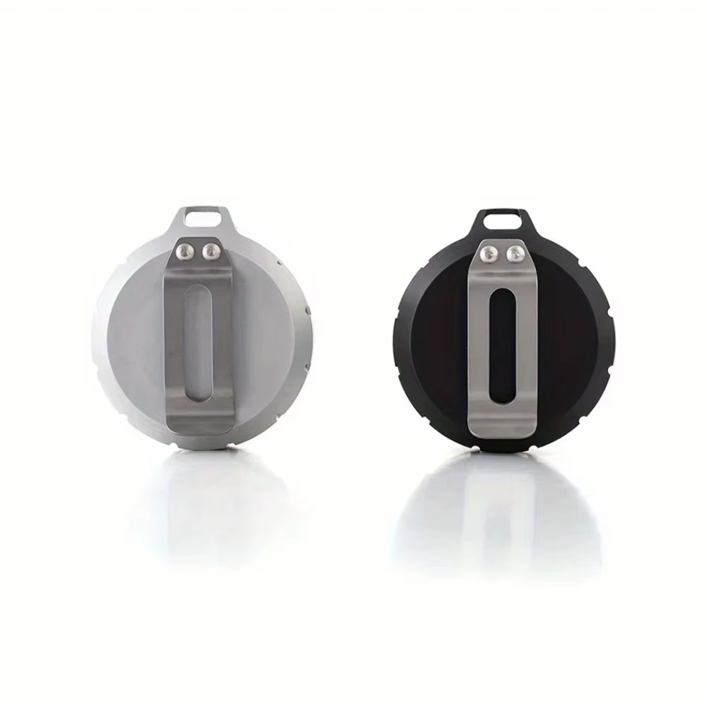 Boîte de rangement portable étanche ronde en acier inoxydable