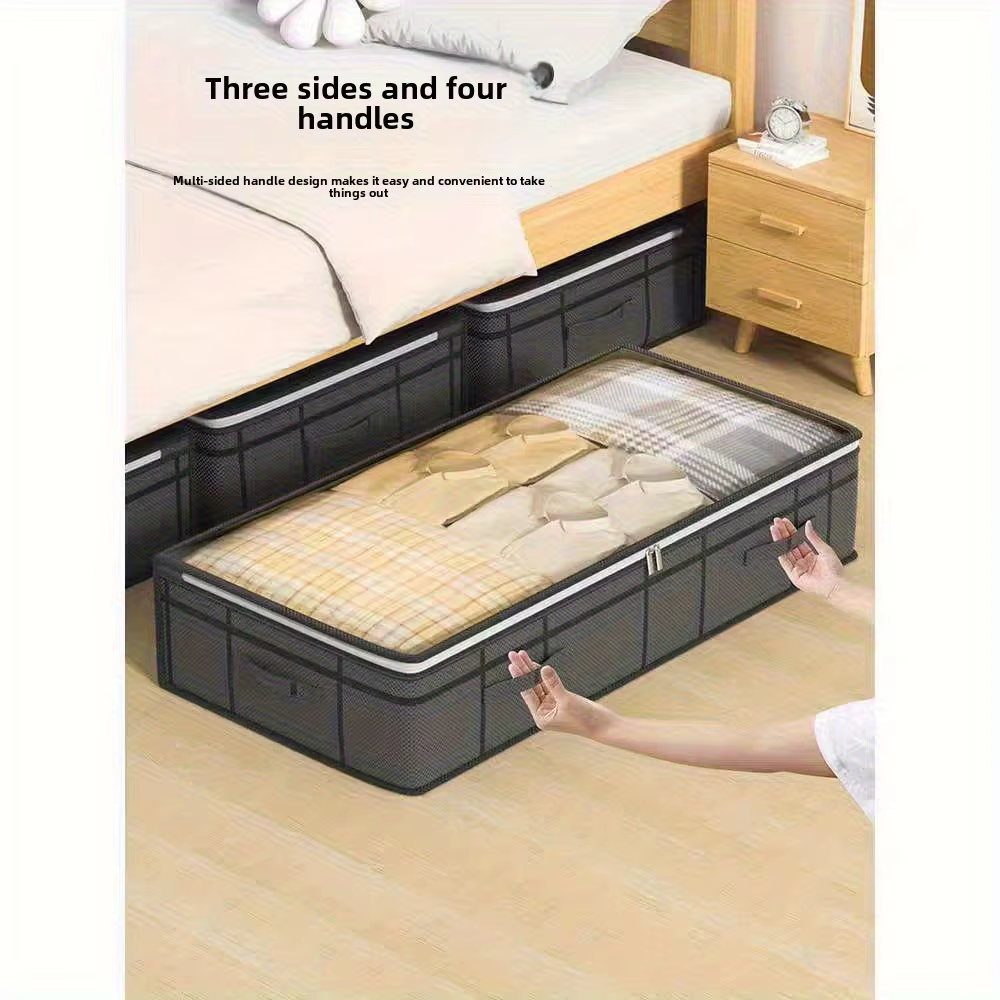 2 boîtes de rangement extra larges sous le lit
