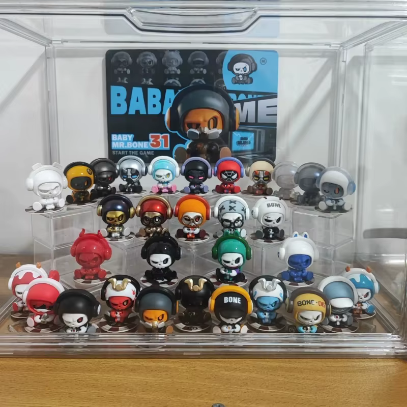 Véritable bébé Mr. Bone boîte aveugle figurines d'anime Mini jouet à la mode