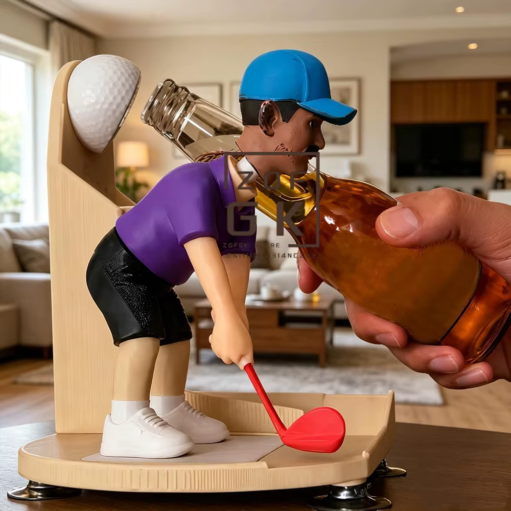 Décapsuleur de bière sur le thème du golf