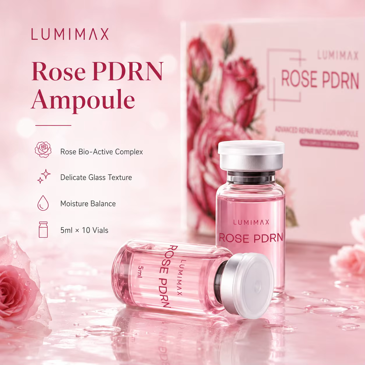 Sérum facial Sanendi Rose PDRN au peptide d'ADN de saumon pour Dr.Pen