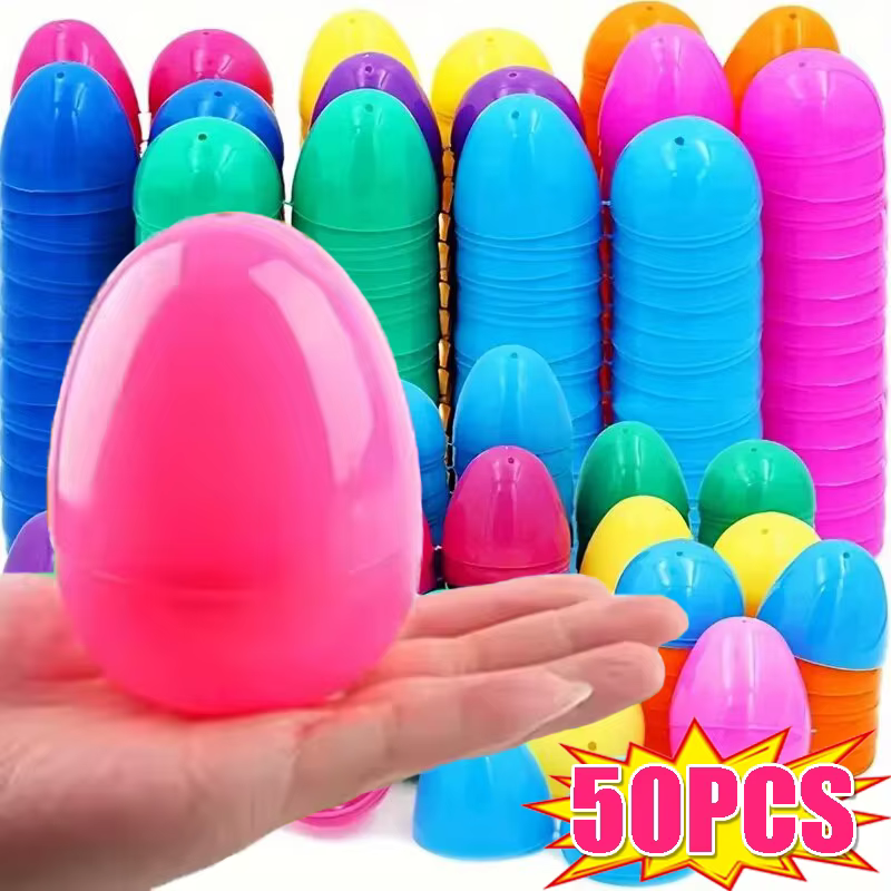 Oeufs de pâques en plastique rechargeables