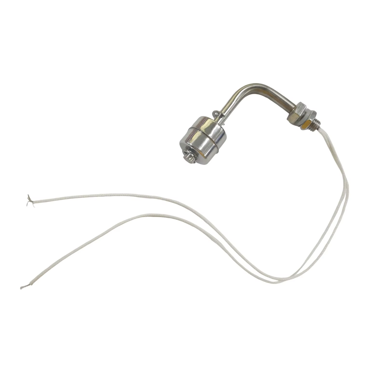 1pc 75/100/150/200/250mm interrupteur à flotteur en acier inoxydable réservoir capteur de niveau d'eau à Angle droit