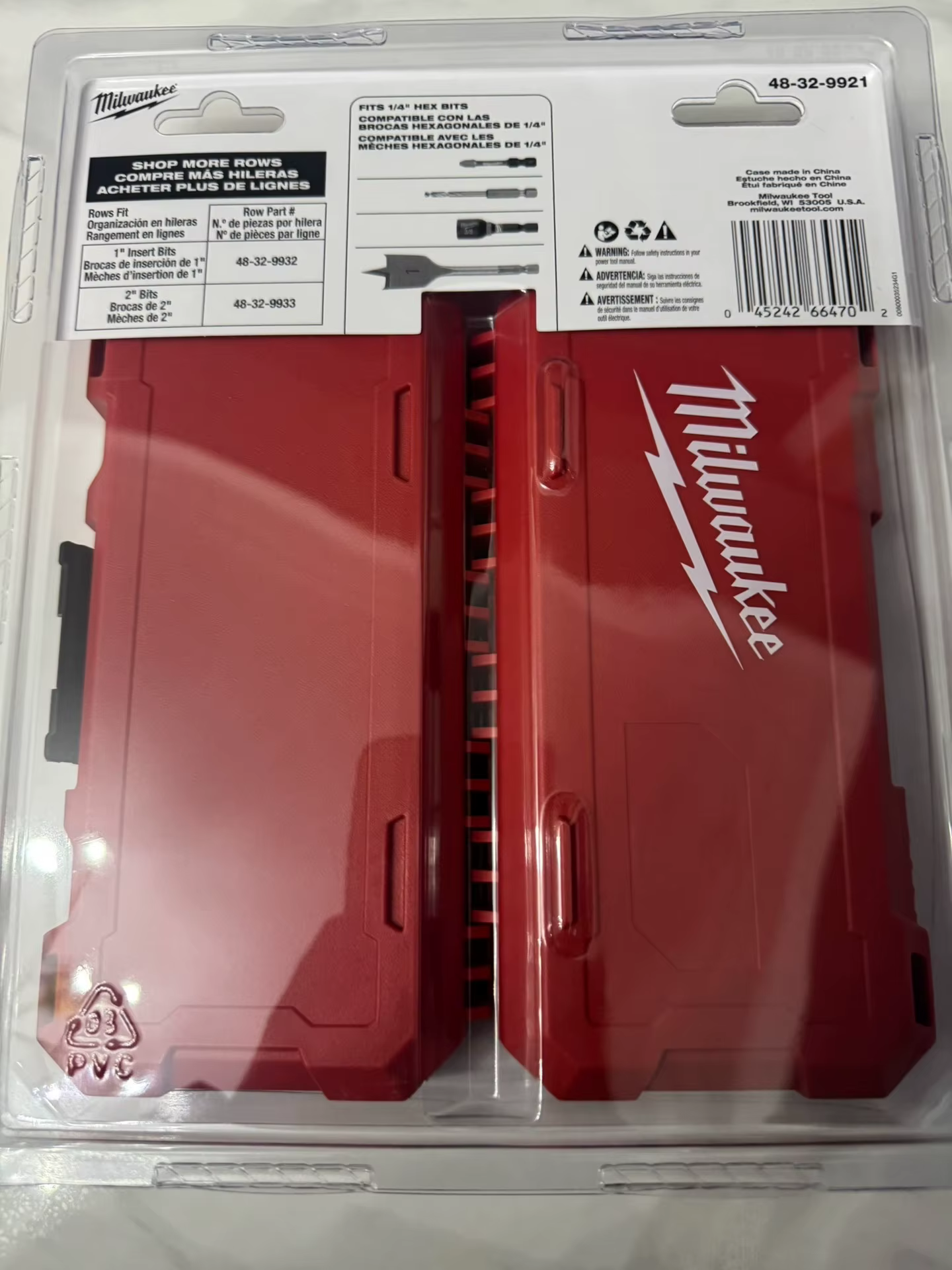 Boîte de rangement pour embouts hexagonaux de 1/4 po Milwaukee 48-32-9921 PACKOUT