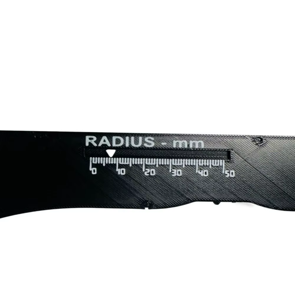 Outil de mesure du rayon coulissant proportionnel 1:1