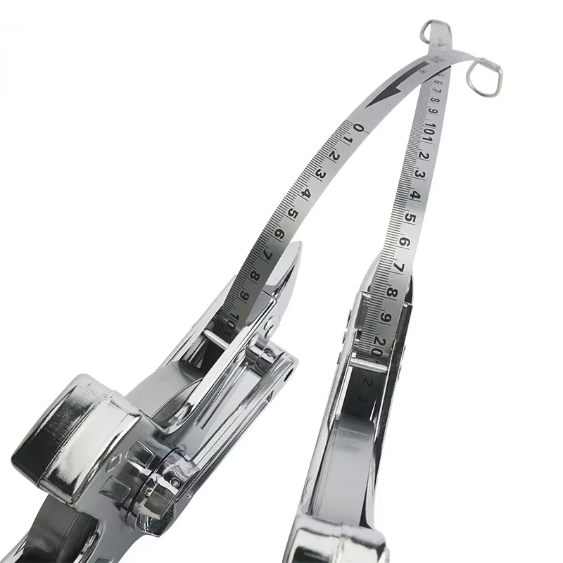 Ruban à mesurer portable en acier inoxydable de 30m/50m/100m - Règle métrique de précision avec cadre de support