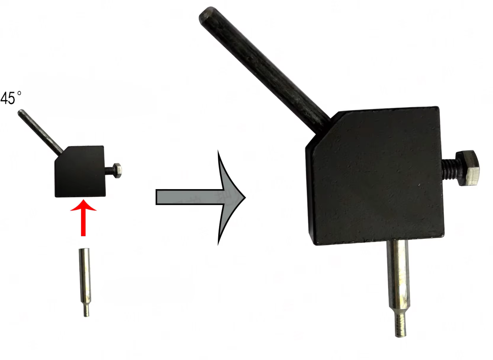 Convertisseur d'angle de 45 degrés