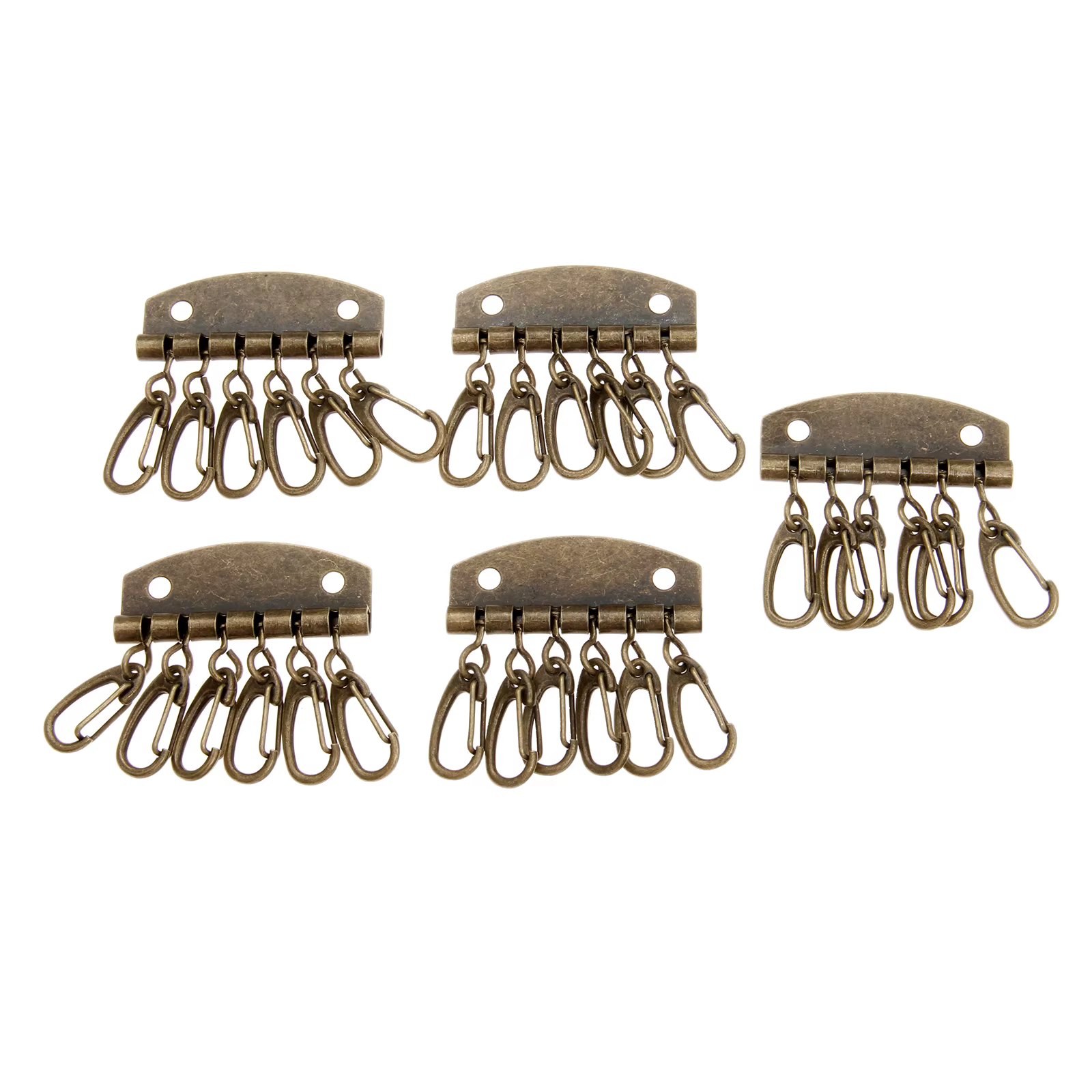 Lot de 5 porte-clé à couture, lot de 4 à 6 crochets, accessoires de bricolage