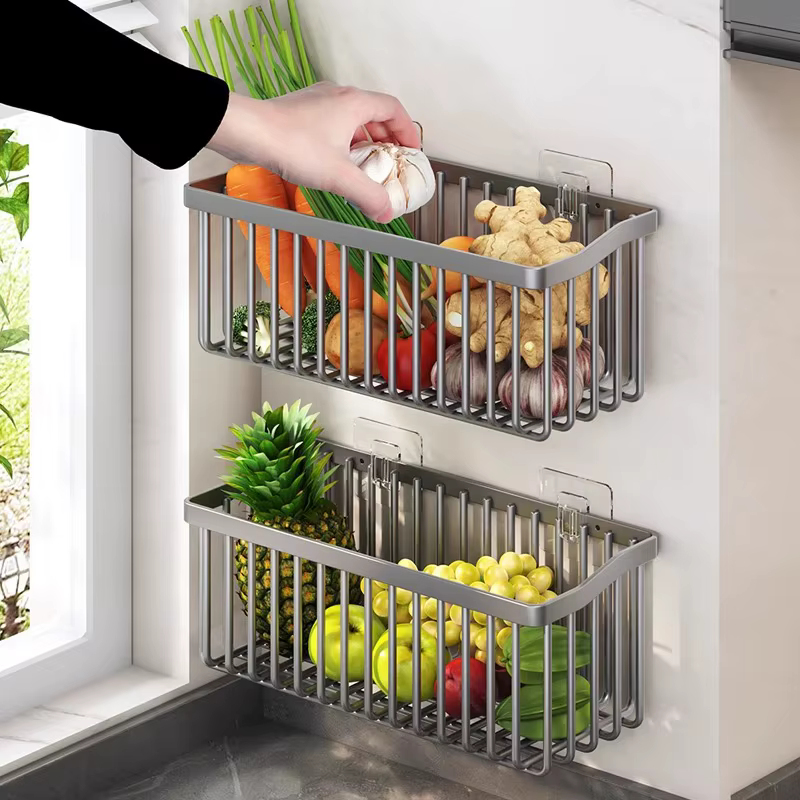 Panier de rangement mural suspendu