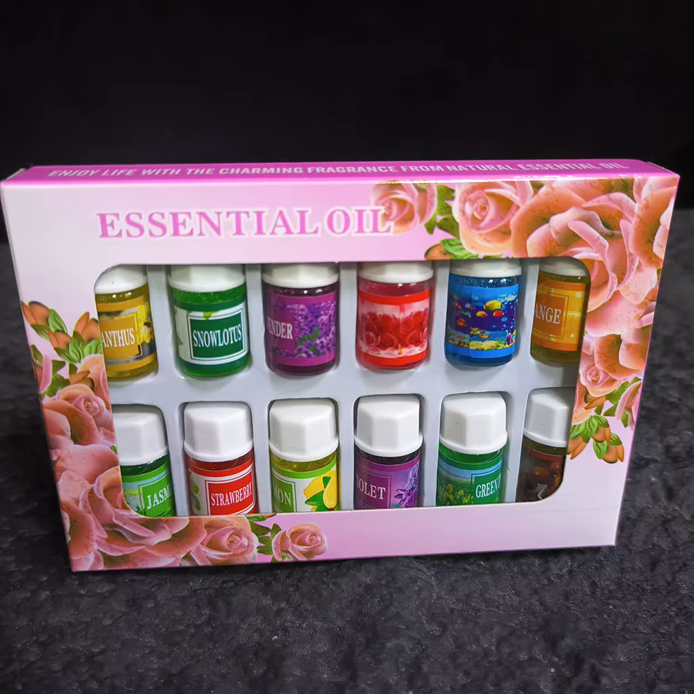 6/12 Boîtes de 3 ml d'huiles essentielles naturelles hydrosolubles aromatiques pures à base de plantes