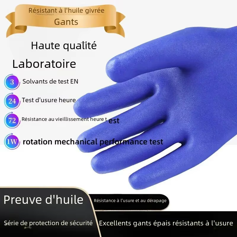 Gants industriels résistants aux produits chimiques