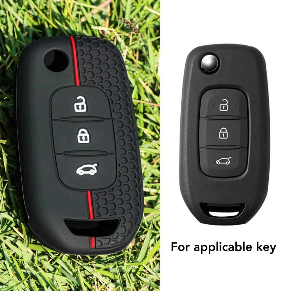Juste de clé de voiture en silicone pour Renault