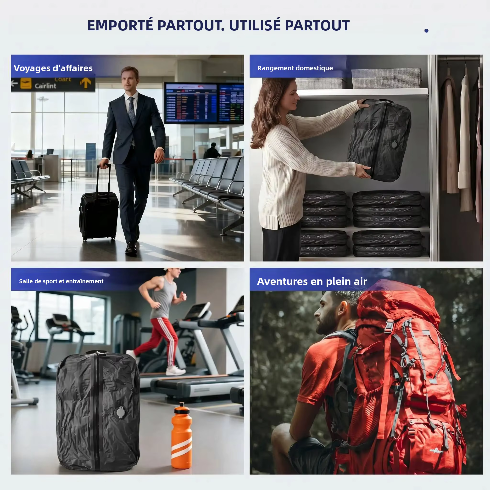 Sacs de rangement sous vide en TPU